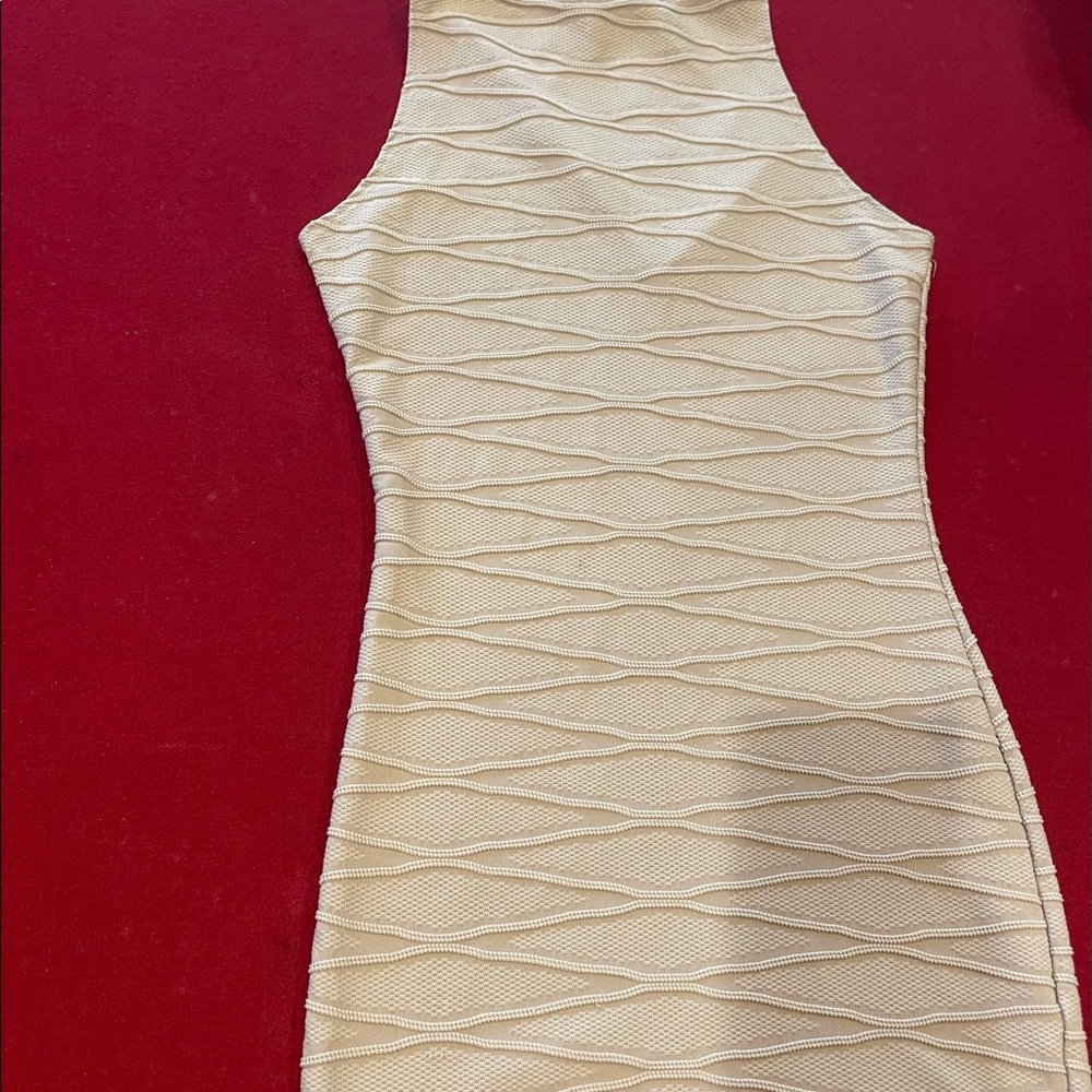 Tan mini summer dress